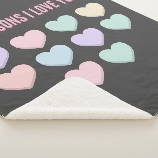 10 redenen waarom ik van je hou - 10e verjaardag c sherpa deken (3/4)