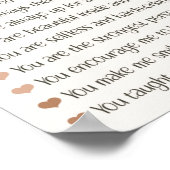 10 Redenen waarom ik van je Moederdag cadeau hou Poster (Hoek)