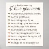 10 Redenen waarom ik van je Moederdag cadeau hou Poster (Voorkant)