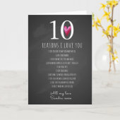 10 redenen waarom ik van je verjaardag houd kaart (Gele Bloem)