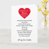 10 redenen waarom ik van kerstcadeau valentijnen h kaart (Gele Bloem)