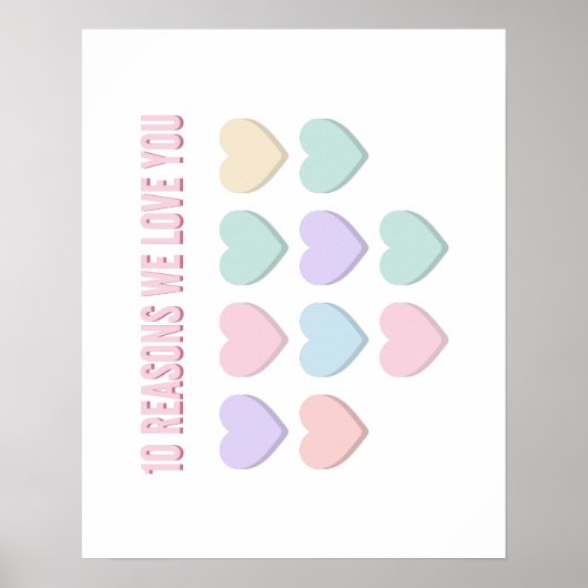 10 redenen waarom we van je houden - 10e verjaarda poster (Voorkant)