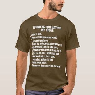 10 Regels voor mijn nicht overbeschermende oomprot T-shirt