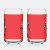10 robot rood glas kan de (Links)