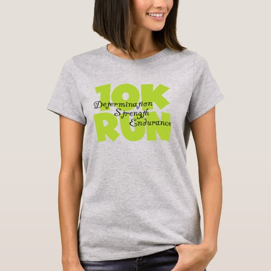 10 Run Spring Green T-shirt (Voorkant)