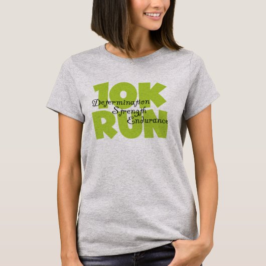 10 Run Spring Green T-shirt (Voorkant)