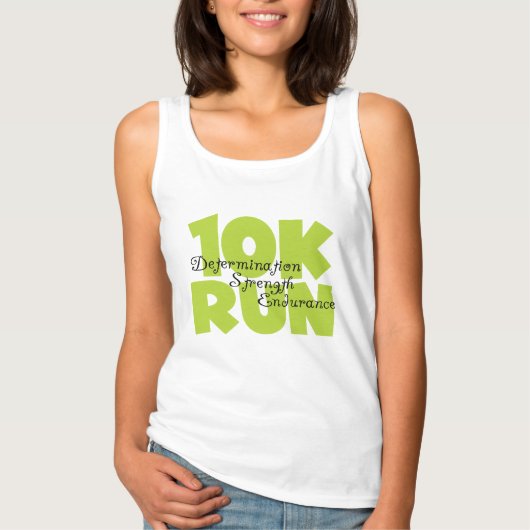 10 Run Spring Green T-shirt (Voorkant)