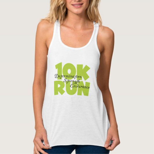 10 Run Spring Green Tanktop (Voorkant)