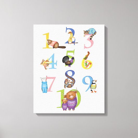 10 Schotse dieren canvas print (Voorkant)