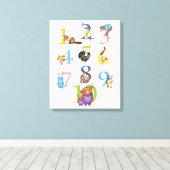 10 Schotse dieren canvas print (Insitu (Houten vloer))