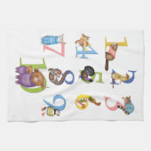 10 Schotse dieren keuken theedoek (Horizontaal)