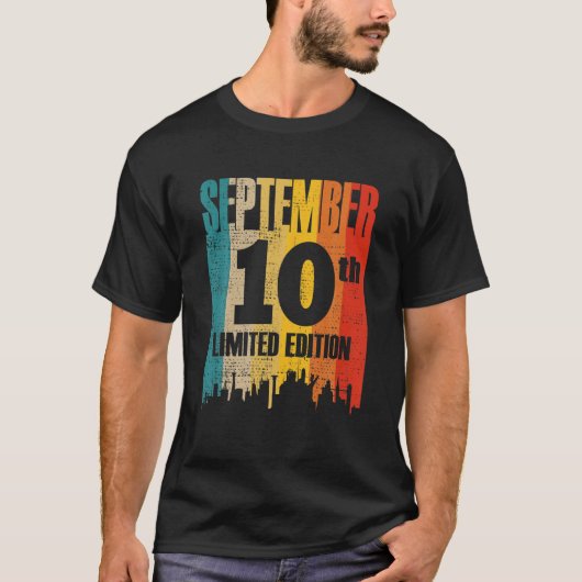 10 september Beperkte maand van de Uitgave 9 10e d T-shirt (Voorkant)