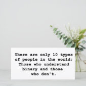 10 Soorten mensen (Staand voorkant)