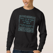 10 soorten mensen Computerprogrammering Codering H Trui (Voorkant)
