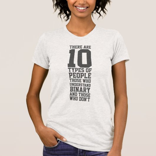 10 Soorten mensen Funny Binary T-shirt (Voorkant)