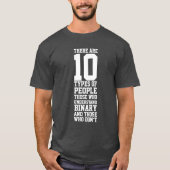 10 Soorten mensen Funny Binary T-shirt (Voorkant)