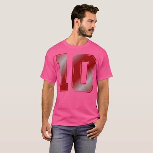10 Sportnummer T-shirt (Voorkant volledig)
