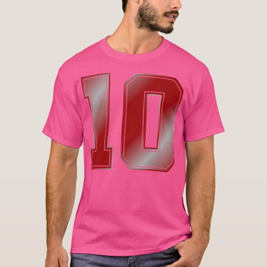 10 Sportnummer T-shirt (Voorkant)