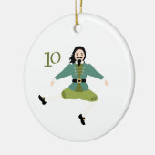 10 springende Lords Keramisch Ornament (Links)