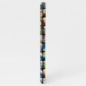 10 Square Photo Grid Sjabloon Rond zwart Lijst iPhone Hoesje (Rechterkant)