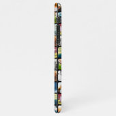 10 Square Photo Grid Sjabloon Rond zwart Lijst iPhone Hoesje (Linkerkant)