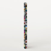 10 Square Photo Grid Sjabloon Rond zwart Lijst iPhone Hoesje (Linkerkant)