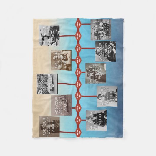 10-Stap mijlpaalvormige tapijtschelp BG2 Fleece Deken (Voorkant)