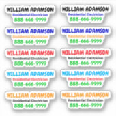 10 stks - Promotionele Elektricien Bellen Stickers (Voorkant)