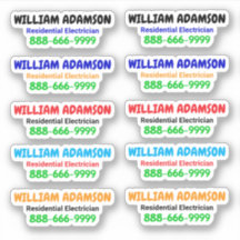 10 stks - Promotionele Elektricien Bellen Stickers