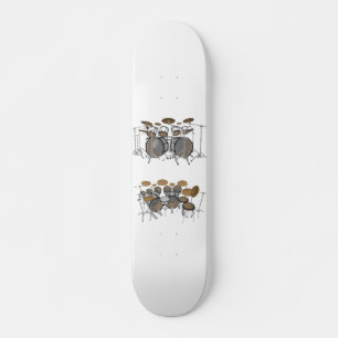 10-stukdrumkit: 3D-model: Aangepast skateboard