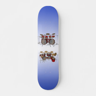 10-stuks trommelkit: 3D-model: Aangepast skateboar Persoonlijk Skateboard