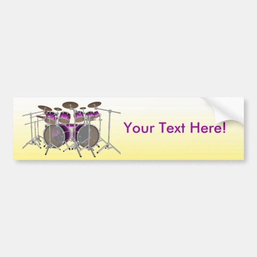 10-stuks trommelkit: Bumpersticker (Voorkant)