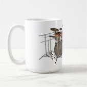 10-stuks trommelkit: Oranje helling: Drums Mok (Links)