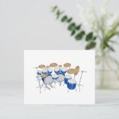 10-stuks trommelkit: Vectortekening: Briefkaart (Staand voorkant)