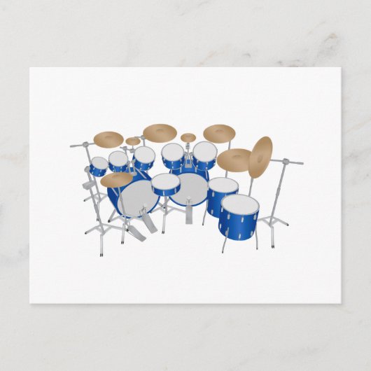 10-stuks trommelkit: Vectortekening: Briefkaart (Voorkant)