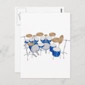 10-stuks trommelkit: Vectortekening: Briefkaart (Voorkant / Achterkant)