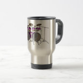 10-stuks trommelkit: Violet verloop: Travel Mug Reisbeker (Voorkant rechts)