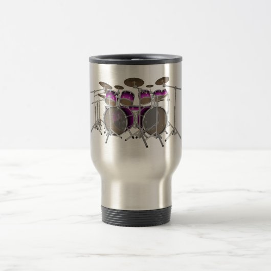 10-stuks trommelkit: Violet verloop: Travel Mug Reisbeker (Center)