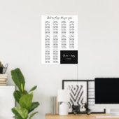 10 Tabel | Elegant modern bruiloft Poster (Thuiskantoor)