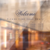 10 Tabel marineblauw, transparant zitvlak Raamsticker (Vel 2)