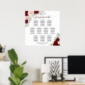 10 Tabel Rood- en roze roze weddenschappen Poster (Thuiskantoor)
