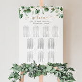 10 Tafel Eucalyptus Greenery Wedding Seating Chart Poster