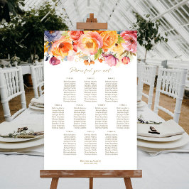 10 Tafel Lente Bloemstuk Bruiloft Zitplaatskaart Poster