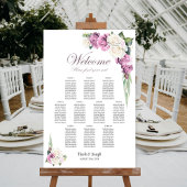 10 Tafel Roze Witte Roos Bloemen Zitting Grafiek Poster