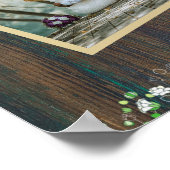 10 Tafel Rustisch Hout Gypsophila FOTO-Zittingssch Poster (Hoek)