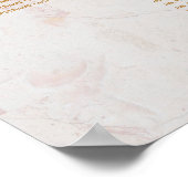 10 Tafel-weduwenkaart Calla Lilies Marble Poster (Hoek)