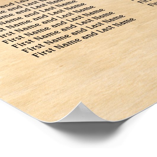 10 Tafel-weduwenkaart Poster (Hoek)