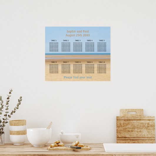 10 Tafel-weduwenkaart Poster (Keuken)