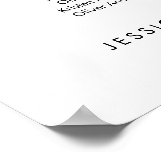 10 Tafels Bestemmingen Wereldkaart Zitkaarten Poster (Hoek)