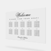10 Tafels Eenvoudige Minimalistische Trouwstoelind Acryl Bord (Hoek)